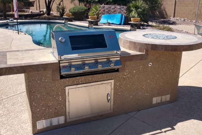 Outdoor Kitchen BBQ Installation